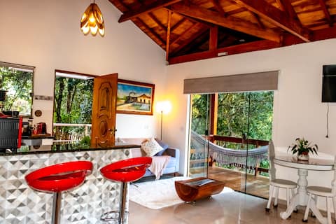 Successful Airbnb property: Chalet 1 with Jacuzzi Hydro and Fireplace in Paraisópolis