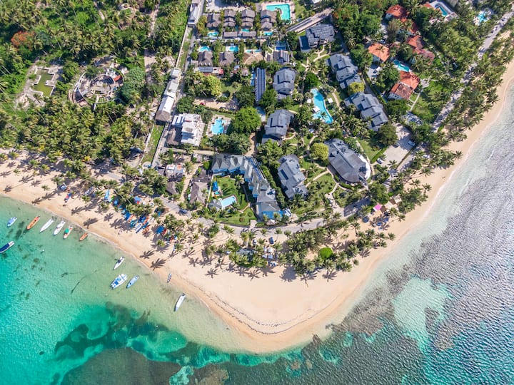 C6  Villa Avec Piscine Privée à 80 M De La Plage - Las Terrenas