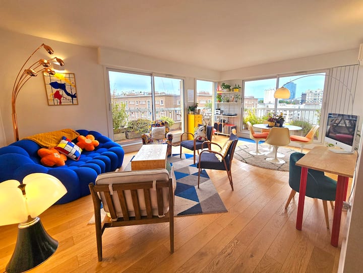 Tour Eiffel 3 Chambres, Parking Climatiseur Balcon - 巴黎