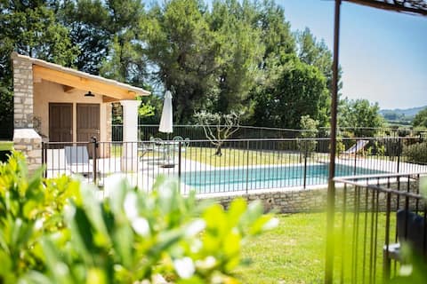 Successful Airbnb property: Bastide Toujours Dimanche, heated pool & view in Gordes