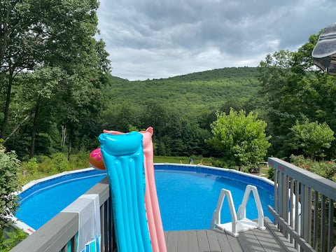 Mountain Chalet W/Pool, Hot Tub, Fire Pit, Game Rm