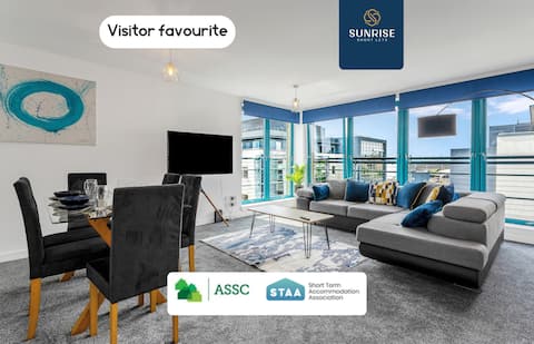 Popular Airbnb listing: Penthouse - Invoices via Sunrise Short Lets Dundee in Maryfield