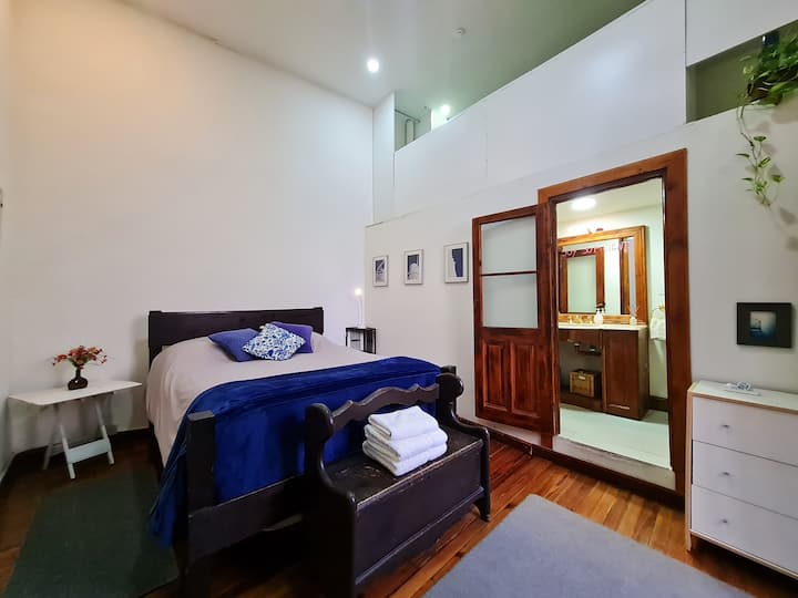 Bedroom 1 is the largest and has an ensuite. Also with a mezzanine where there is another bed.