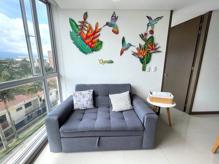 Luxury Apt. North Armenia + Los Andes View + Pool - Armenia