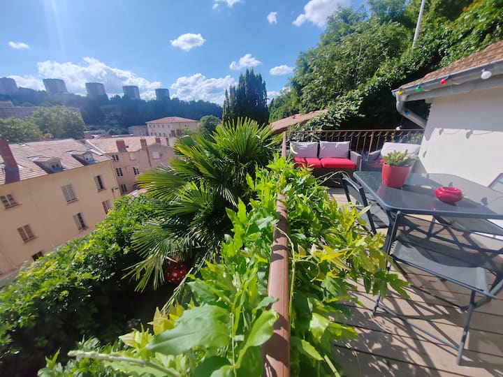 Appart Lyon Centre /  Terrasse /Climatisation/vue - Lyon