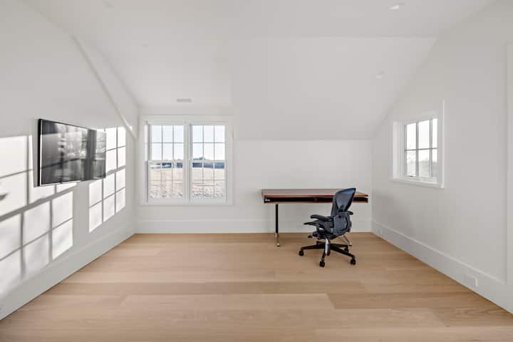 Guest Ensuite Bedroom in the Farmhouse - there will be a queen bed