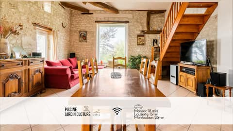 Stone House | Garden Pool | CazesMondenard