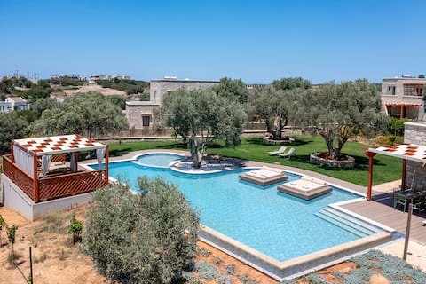 Diktamos, eco-friendly villa, Huge private pool