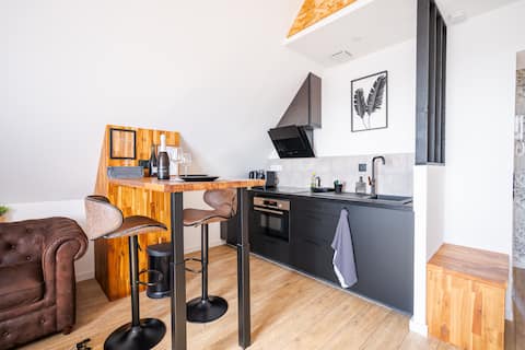 The Gemmois apartment, air-conditioned and modern with spa