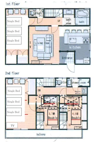 2baths/2Toilets/One stop Shinjuku/detached house gallery image 4