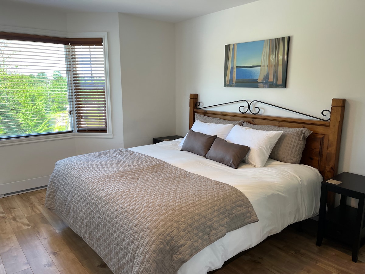 Master bedroom with comfortable King size bed