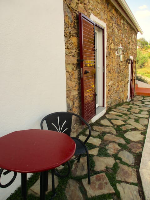 Stone house - village and mountain