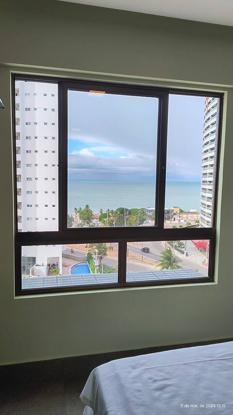 Flat 808. Vista mar. Melhor localização de P.Negra