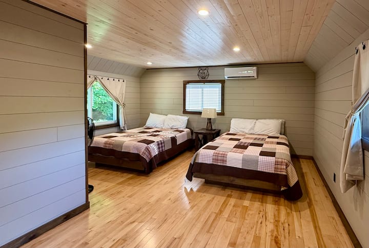 @标准双人床和独立卫生间