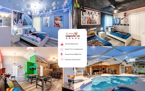 No Airbnb fees!Themed Home PoolSPA/GameRoom 214261