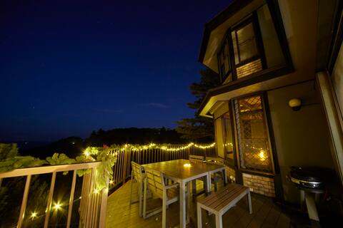 Scenic view! 1 private house with a luxury hot spring sauna overlooking the rias-style coast of Izu
