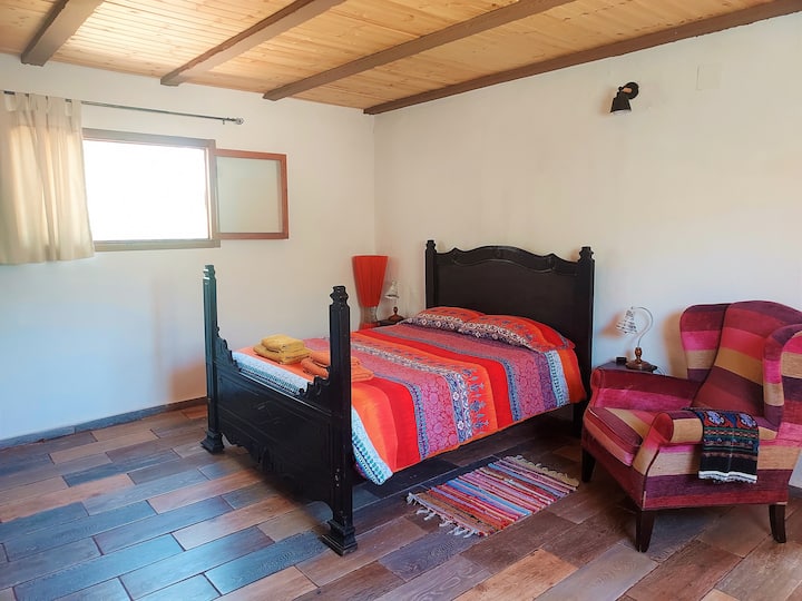 Ოთახის დეტალები და სავარძელი.