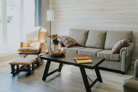 Newly renovated three bedroom duplex.