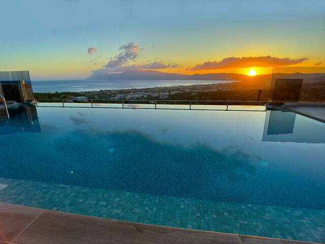 Heated Pool, Sea View, Paleokastro Luxury Villa