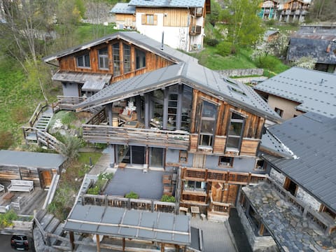 Luxury chalet 14 people private pool sauna