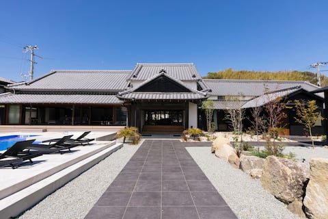 Private Villa with Pool|BBQ|Outdoor Jacuzzi Tub