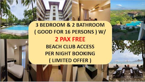 Cozy 3-bedroom Anvaya condo with pool