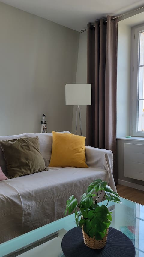 Top performing Airbnb: Renovated T3, 900 m from beach and city walls, train station 200 m away in Saint Malo