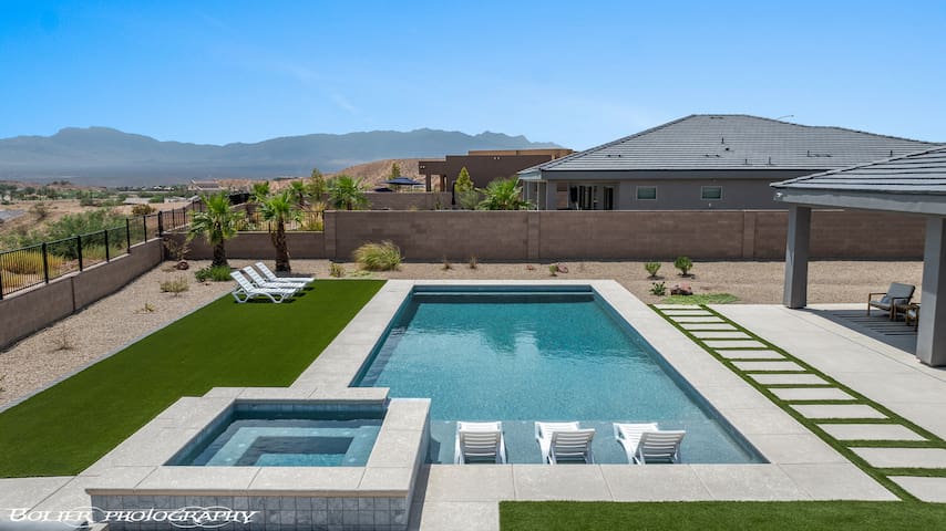 Mountains and Saltwater Pool