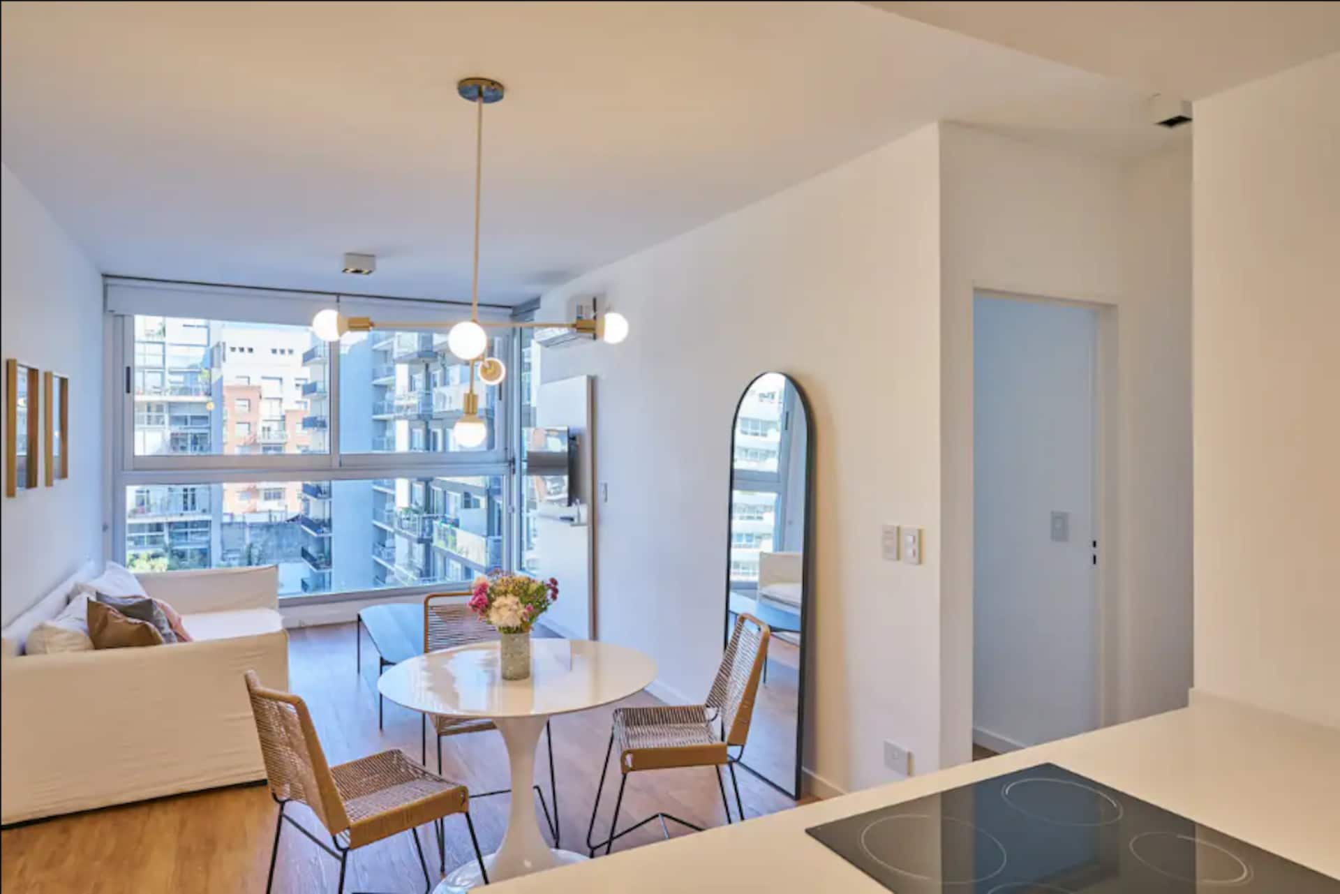 Apartamento de dois ambientes com piscina no terraço em Palermo