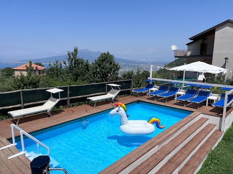 Apartment Napoli with pool and sea view