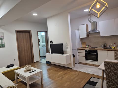 New modern 1 bedroom apartment with free parking