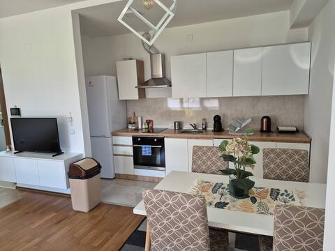 New modern 1 bedroom apartment with free parking