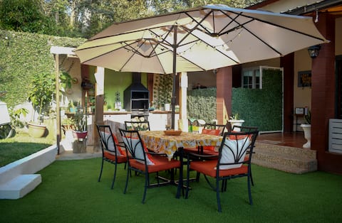 LOFT-STYLE CABIN AMONG PINES