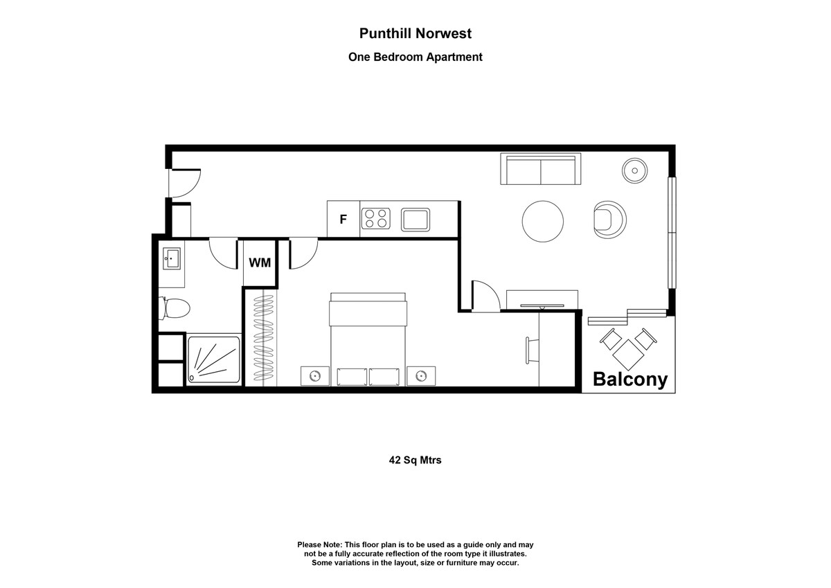 Popular One Bedroom Apartment with Balcony & Pool