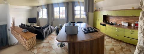 Propriété Airbnb réussie: Large, bright duplex in a house in the heart of Dole à Dole