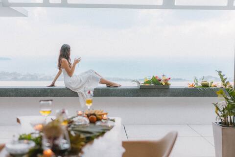 Aqua Jai 1 - Ocean View Chaweng Hills w/ Gym, Pool