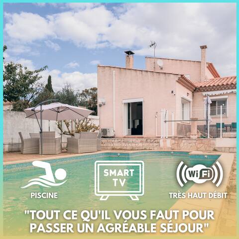 Villa Terra Mera private pool near Narbonne