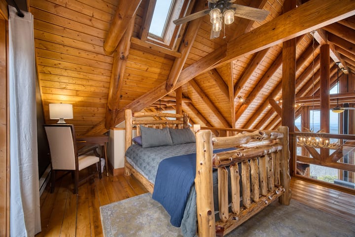 Loft Bedroom with an Office Table