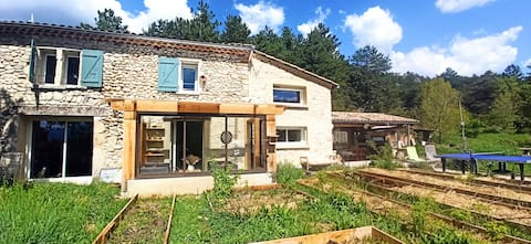 House surrounded by nature