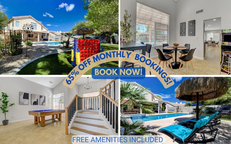Home Rental with Backyard Pool Oasis – MTR