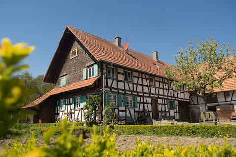 Historic farm with mountain views