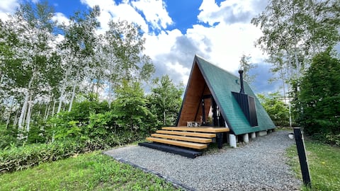 Delightful tiny A-Frame home with a stunning view