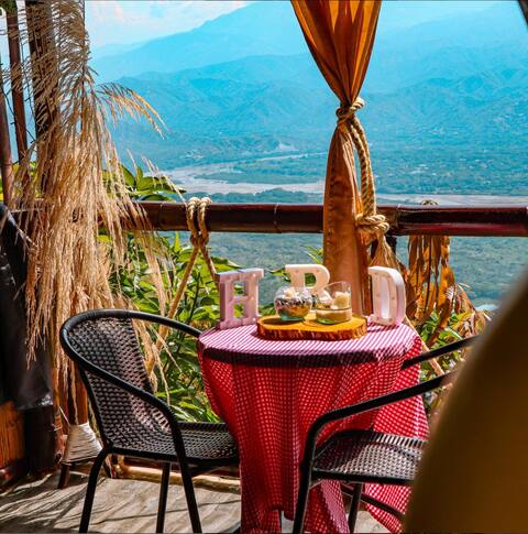 Dream Glamping with Jacuzzi, Pool and View