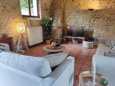 a friendly family moment