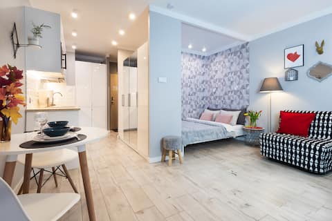 Top performing Airbnb: Warsaw Dream in the heart of the city Free Parking in Praga Północ
