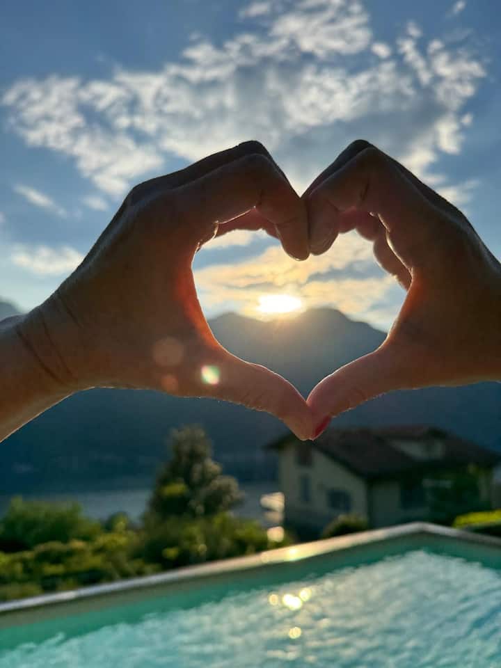 Villa With A/c, Pool,  Sauna, Tennis Court & Park - Varenna