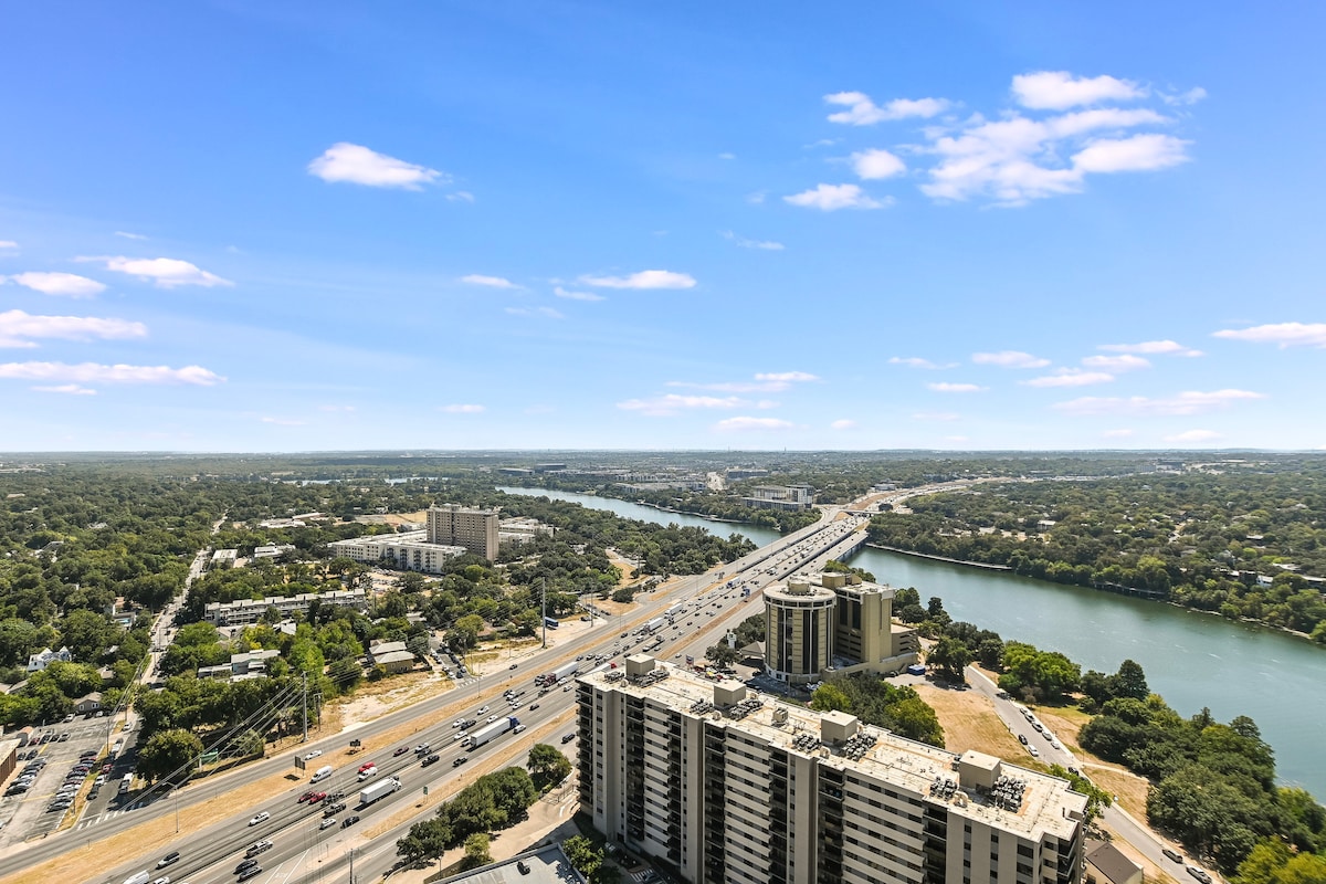 Luxury 28Fl Rooftop Pool/Rainey St/City Views