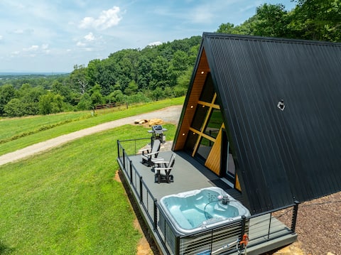 Mountain A Frame, Hot Tub, Blue Ridge Mountain