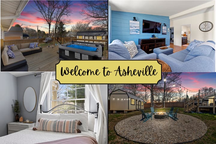 Asheville-Hot Tub/Fire Pit/Fenced Yard
