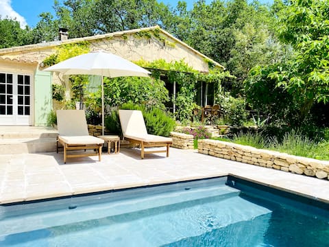 Villa with pool, garden and view